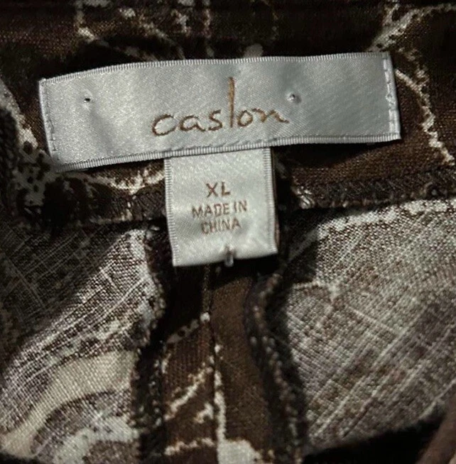 Camiseta sin mangas floral marrón Y2K Caslon  Foto 3 de 3