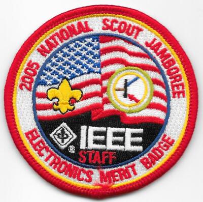 Electronics Merit Badge Staff Patch 2005 National Jamboree Boy Scouts BSA