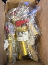 box of 12 - IPS Corporation Washer Outlet Box Valve, 1/2 in. Sweat Red Handle