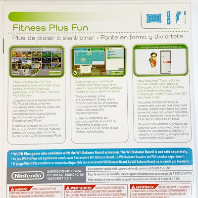 NUOVO gioco Wii Fit Plus (Wii, 2009) solo Stati Uniti Versione