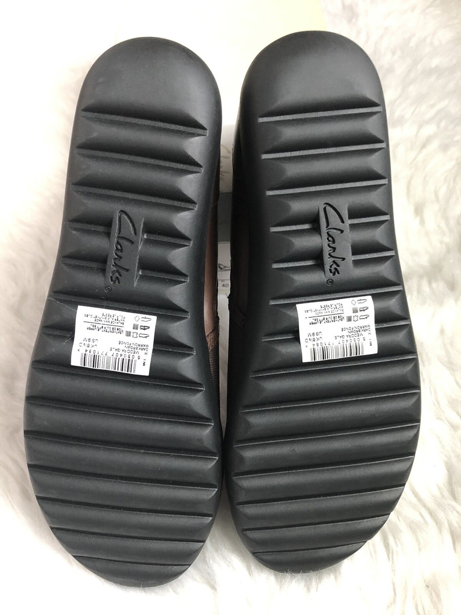 Clarks Medora Gale Dark Brown Slip On Shoes