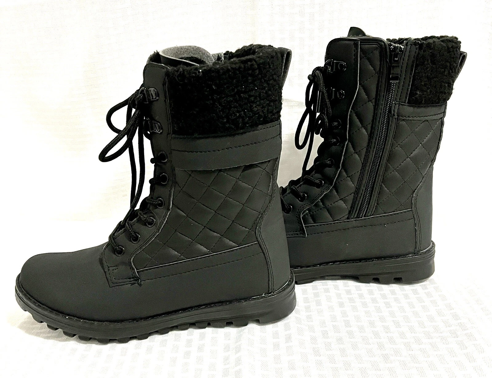 POLAR Rain Thermal Warm Snow Winter Mid Calf High Waterproof Boots Women Size: 9