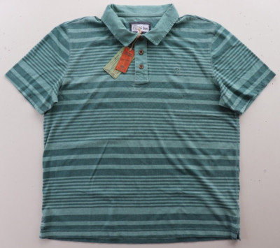FAT FACE CLIFTON GESTREIFTES KURZÄRMELIGES POLOSHIRT AUS BAUMWOLLE OBERTEIL 975225 HERREN 2XL
