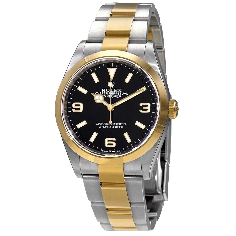 Rolex Explorer Stainless Steel Band Wristwatches