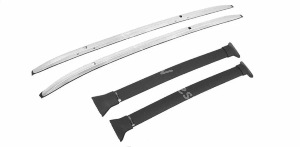 Barra transversal de riel de techo de aluminio 4 piezas apta para Mazda CX-3 CX3 2016-2021 Foto 2 de 4