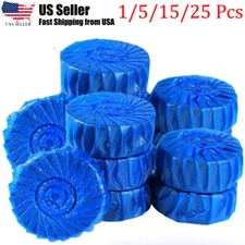 Automatic Bleach Toilet Bowl Cleaner Stain Remover Blue Tab FAST SHIP 1/5/15/25