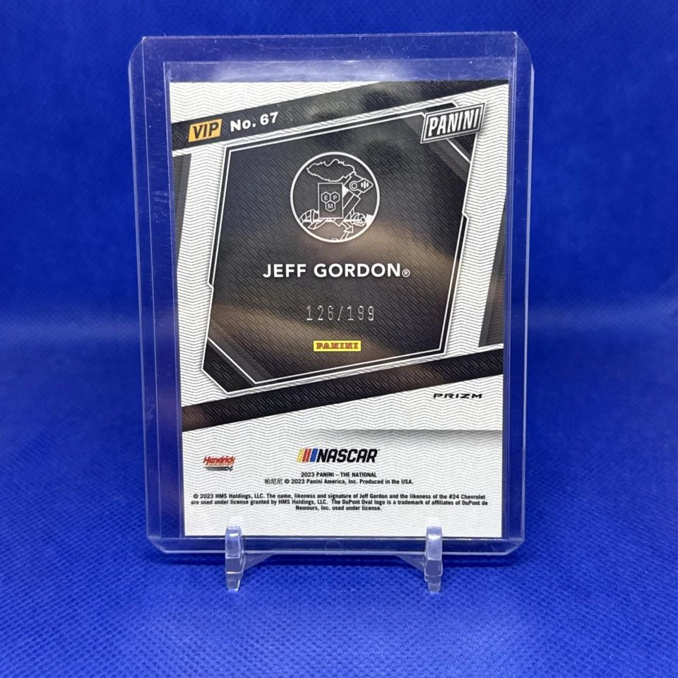 2023 Panini National Convention VIP Red Prizm #67 Jeff Gordon Numbered  /199 - Image 2 of 2