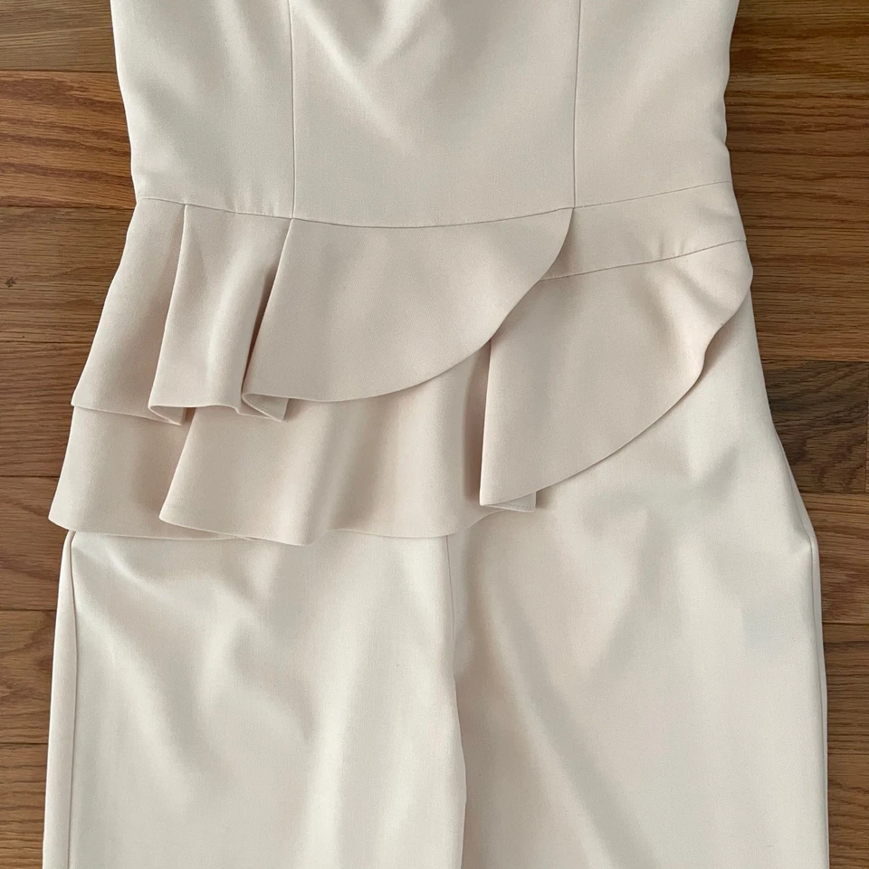 Mono negro Halo Lolo para mujer 8 rosa rubor volantes sin tirantes elegante  Foto 2 de 4