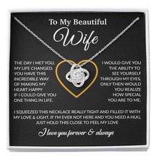 To My Wife Necklace, Gift For Wife, Anniversary Gift For Wife, Necklace For Wife