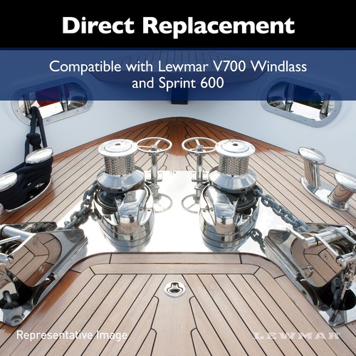 Lewmar V700 Combo Gypsy, 1/4", 6MM in Chromed Bronze – Replacement Gypsy - Foto 4 di 5
