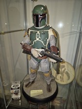 SIDESHOW PREMIUM FORMAT BOBA FETT ROTJ EXCLUSIVE WITH MANDALORIAN ARTIFACT 1/4