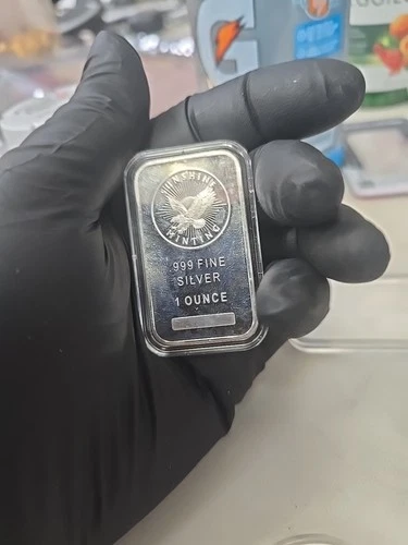1 Troy oz Sunshine Mint .999 Fine Silver Bar Mint Mark SI