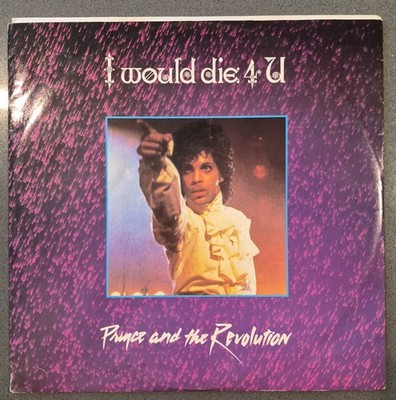 Prince and the Revolution I Would Die 4 U Vinyl Record 12 Inch 1984 EX/G+