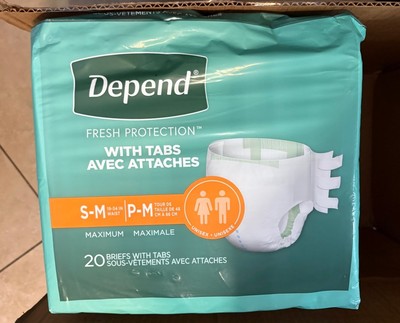 Depend Medium Incontinence Pants, 60 Pack - Small/Medium Unisex