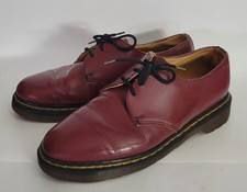 Vtg 80s 90s Dr Doc Martens ENGLAND Oxblood Grunge Leather Shoes UK 6 US M 7 W 8