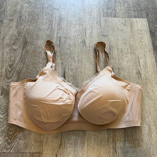 Honeylove Silhouette Bra Sand Tan Wireless Supportive Seamless XL 38D 38DD 38E