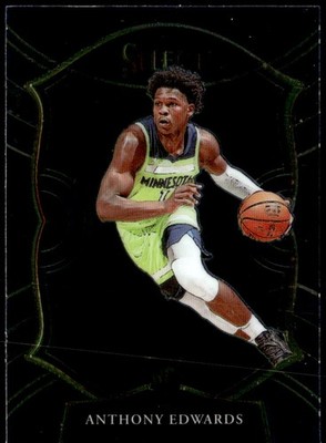 2020-21 Panini Select #61 Anthony Edwards Blue Rookie E1
