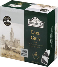 Ahmad Tea 100 Tagless Teabags, Earl Grey, Black Tea, 1 X 100 Teabags 0.08 per strip