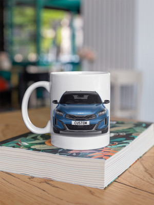 Personalisierter Kia XCreed GT Line S Kaffeebecher Geschenk - Farbwahl - SCHNELLER VERSAND