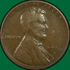 1924-S Lincoln Wheat Cent Very Fine VF Coin #40073