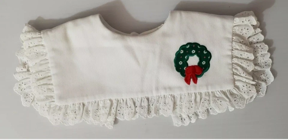 The Children's Hour By Jan Briggs Embroidered Reversible Holiday Dress Collar  - Image 2 of 4