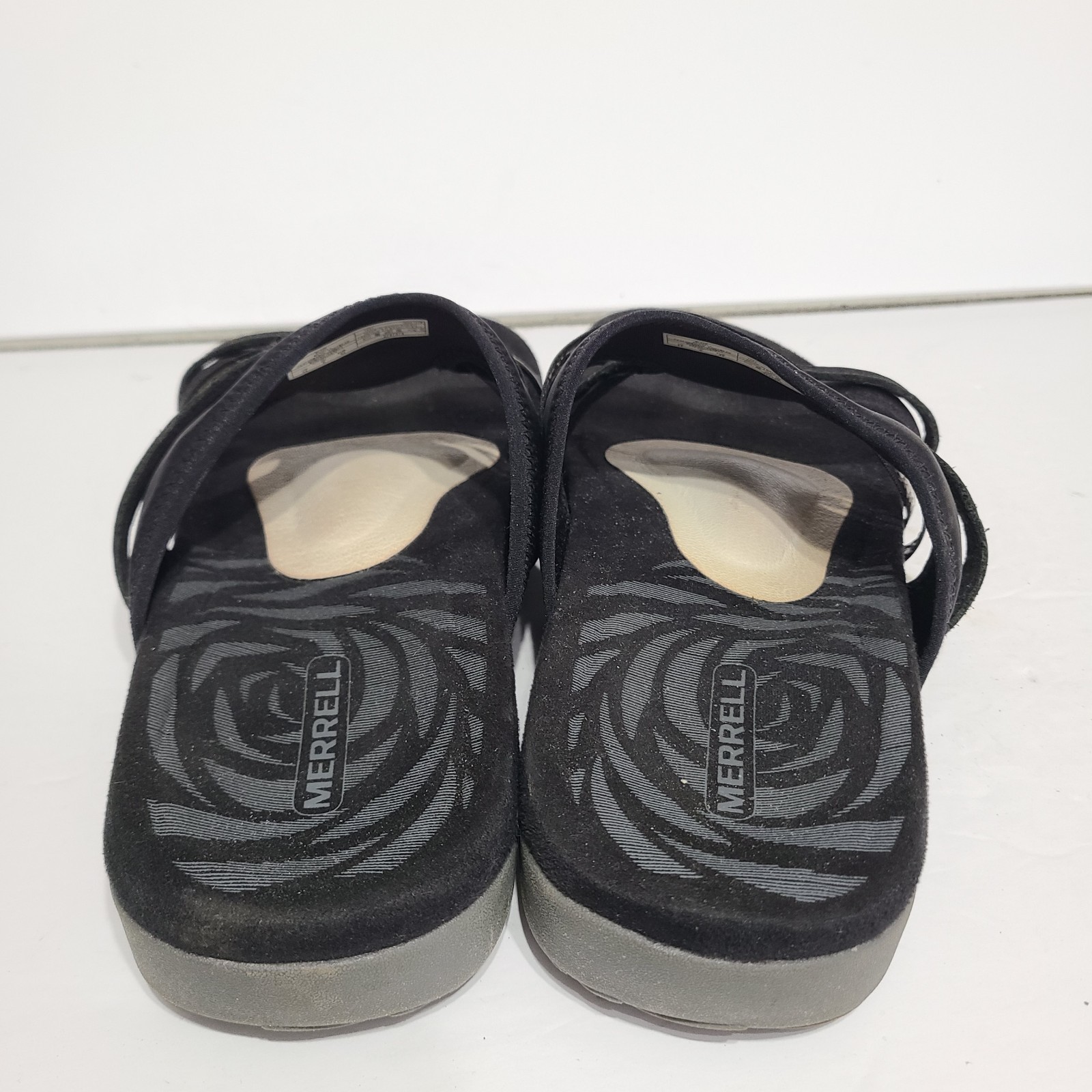 B41 Merrell sandali donna neri con cinturino slip on 11