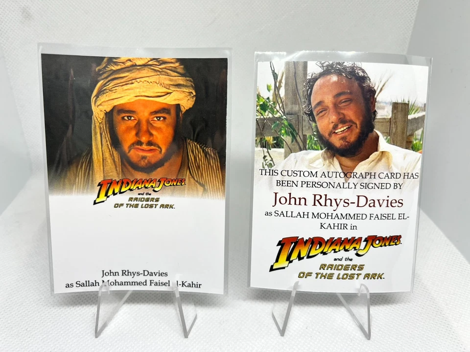 John Rhys-Davies Autograph Card Indiana Jones Raiders Lost Ark Sallah Custom - Photo 1/1