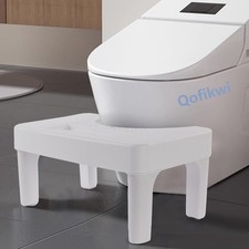 6.7 Inch Step Stool, Portable Plastic Foot Stool, Non-Slip Potty Stool Bathroom