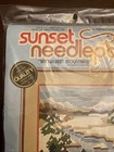 Sunset Needlepoint Kit 6829 Snowcrest Mountains Linda Gillum Vintage NEW Wool — photo 2