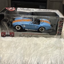 Shelby Collectibles 1965 Shelby Cobra 427 S/C 1:18 Blue/Orange Diecast, Box
