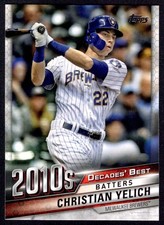 2020 Topps Update Decades' Best Christian Yelich Milwaukee Brewers #DB-77