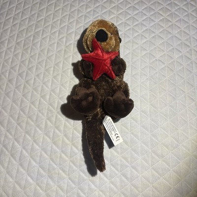 Aurora World Flopsie Plush Cali Otter, 12'' Holding Starfish Clean Soft Cuddly