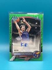 Kohl Rosario Auto 1st Bowman Chrome Green Shimmer /99 Kansas