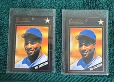 2 ~ ~ 1990s Franklin Glove Tags Bo Jackson (Printed in Taiwan)