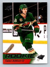 #9 Calen Addison 2021-22 Upper Deck Star Rookie * RC Wild