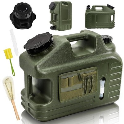 5 Gallon Water Jug, Outdoor Camping Water Storage Container with Spigot and T...