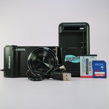 Samsung Digital Camera WB150 14.2MP Black Tested Full Working Set