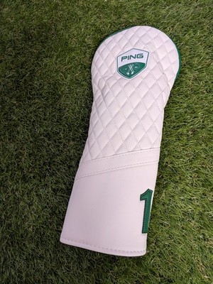 Neu Ping Masters Golf Driver Holz Headcover Schlägerabdeckung weiß grün Schläger 