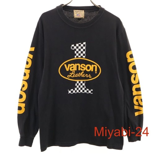 Vanson, VANSON USA Long Sleeve T-Shirt Black Men's S Cotton Pre-owned