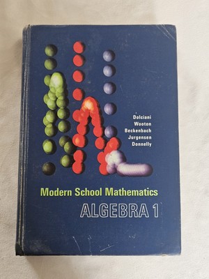 Algebra 1 Modern School Mathematics Dolciani 1967 Vtg Hardcover 