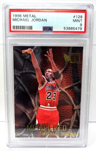 1996 Fleer Metal Metallized MICHAEL JORDAN  Basketball Card PSA 9 MINT