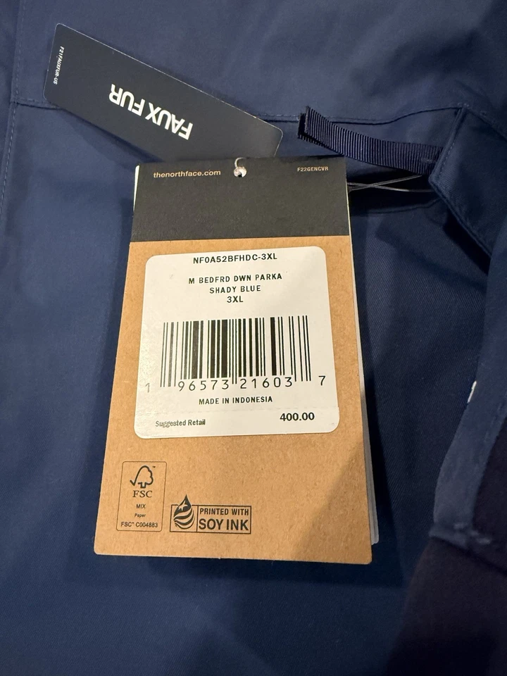 Chaqueta parka impermeable aislante The North Face Bedford para hombre - azul sombreado Foto 2 de 4