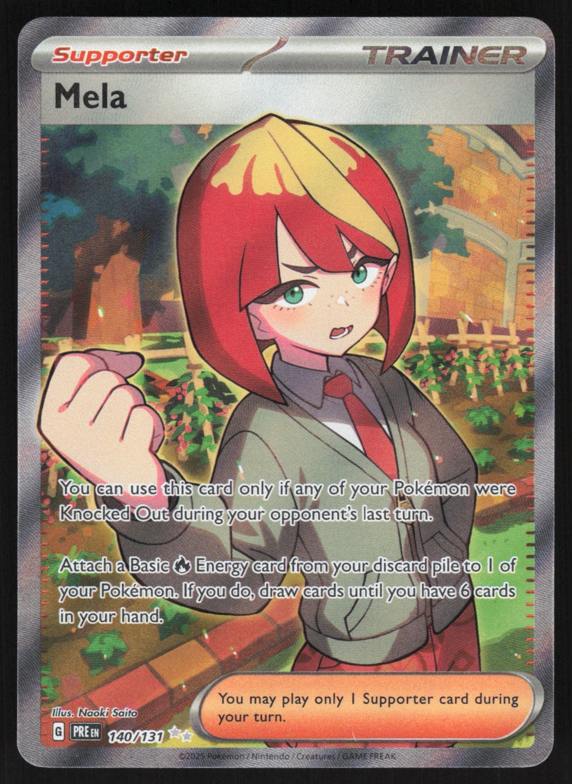 Mela Holo 140/131 NM SV: Prismatic Evolutions Pokemon Card