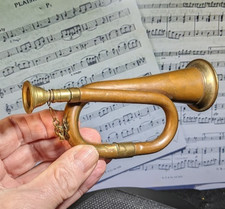 Vintage Brass Bugle 150mm