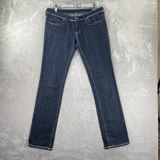 Diesel Jeans women's 30x34 Lowky J Straight Leg Low Rise Y2K Blue Denim Italy