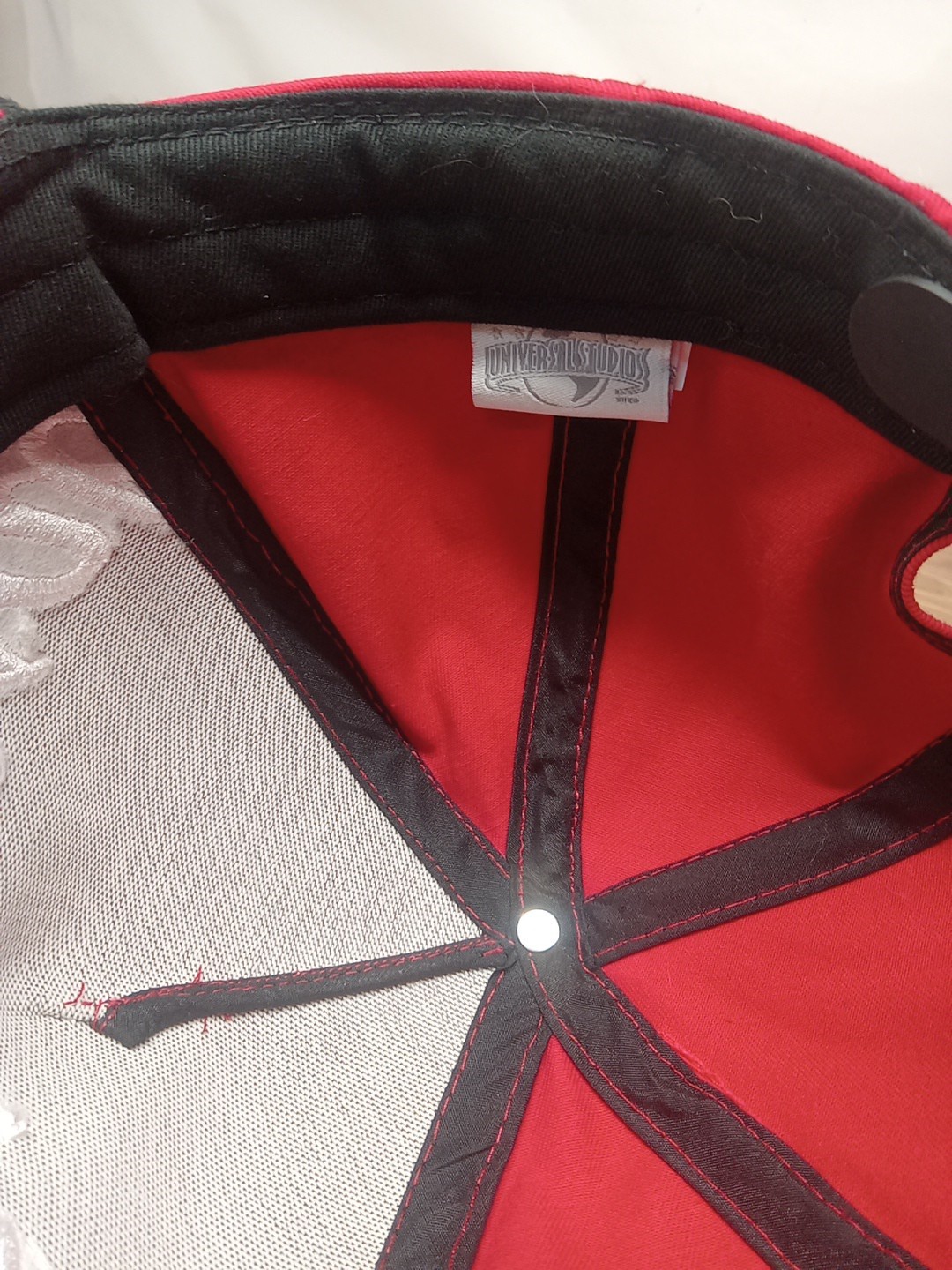 Universal Studios Hollywood Red White Black Snapback Hat Cap One Size Adult