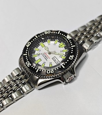 Custom Watch Skin Diver SKX NH36 Men's Automatic Watch Sapphire Rice Bead Strap