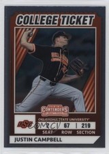 2022 Panini Elite Extra Edition College Tickets Optic Justin Campbell 0q0