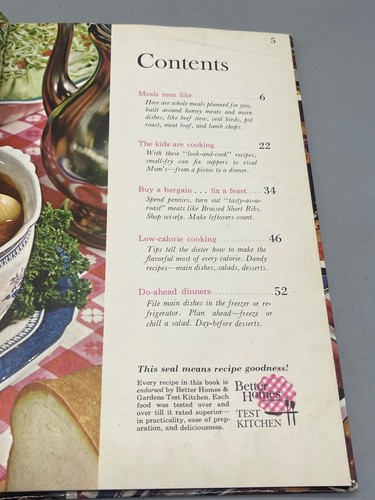 Better Homes & Garden So-Good Meals 1963 Meredith Press livre relié LIRE - Photo 3/5