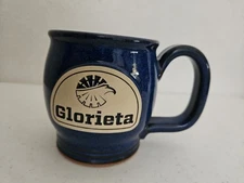 Sunset Hill Stoneware Coffee Mug Glorieta Camps New Mexico Blue Glaze